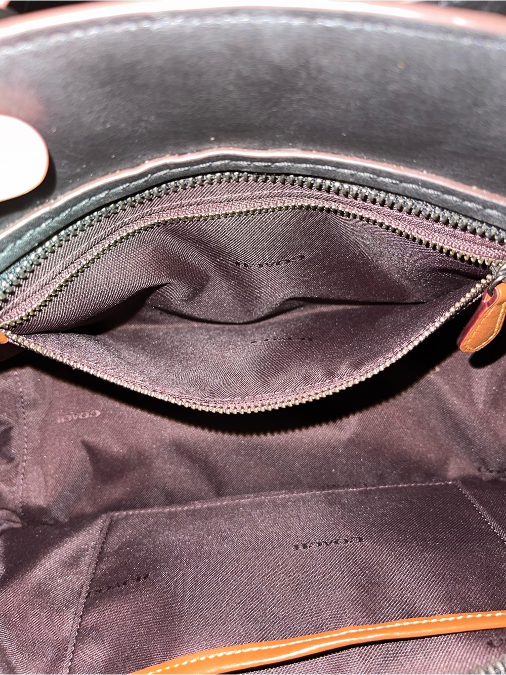 Coach Dreamer Patchwork Snakeskin Leather Satchel Crossbody 80564 Studded Stripe - Picture 14 of 16